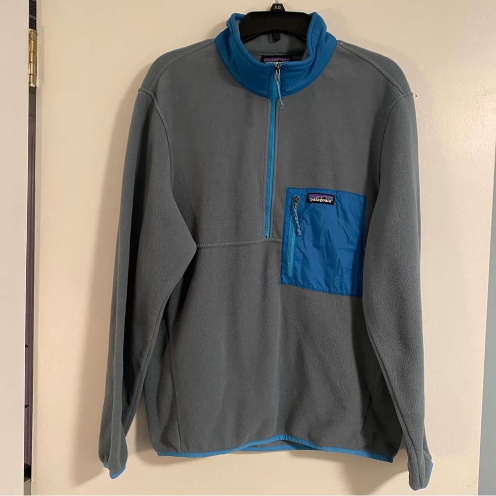 Patagonia Mens M Microdini 1/2 Zip Fleece Pullover Sweater Jacket Hiking Gorp